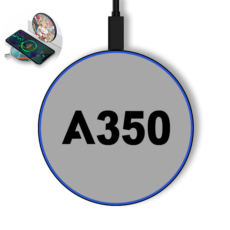 A350 Flat Text Designed Wireless Chargers