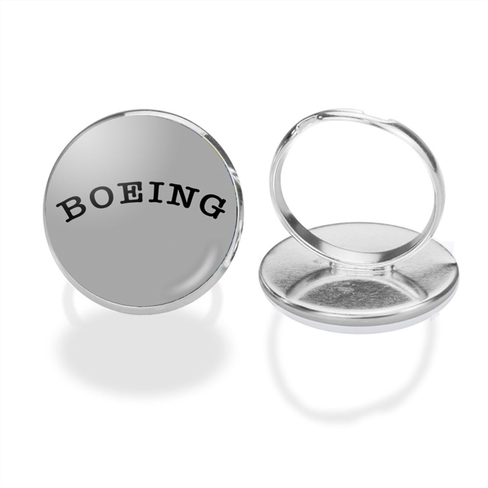 Special BOEING Text Designed Rings