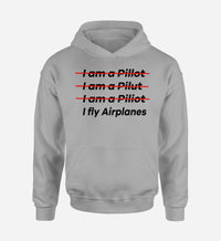 Thumbnail for I Fly Airplanes Designed Hoodies