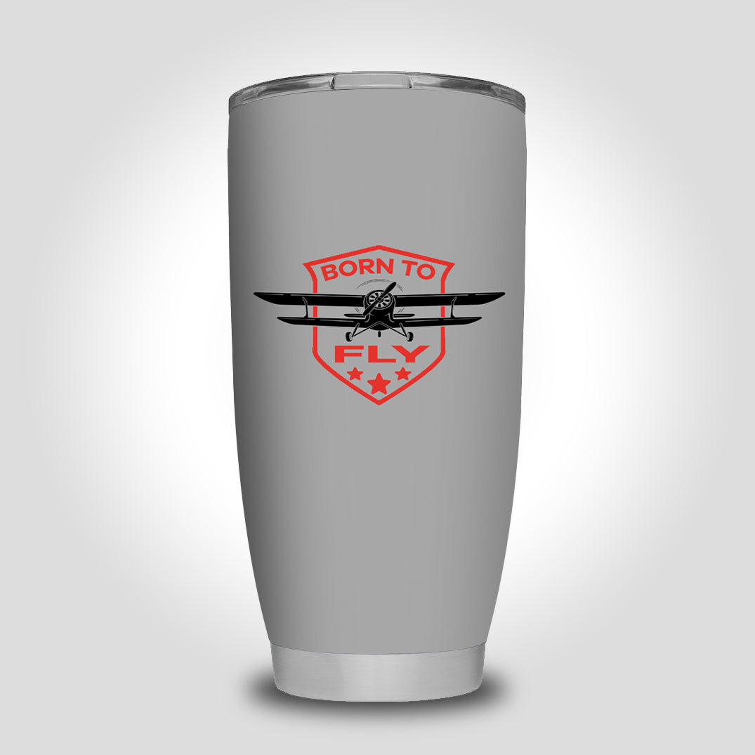 Super Born To Fly Designed Tumbler Travel Mugs