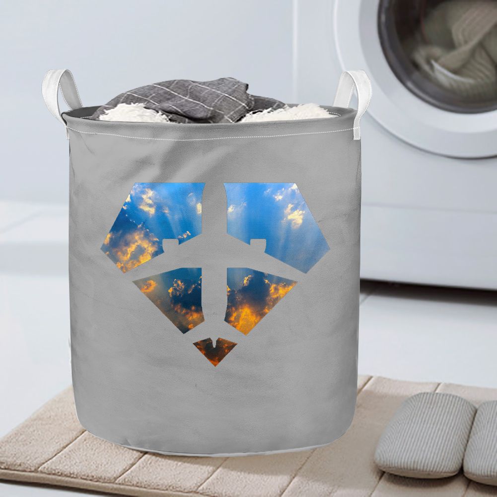 Supermen of The Skies (Sunrise) Designed Laundry Baskets