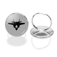 Thumbnail for Fighter Jet 35 Silhouette Designed Rings