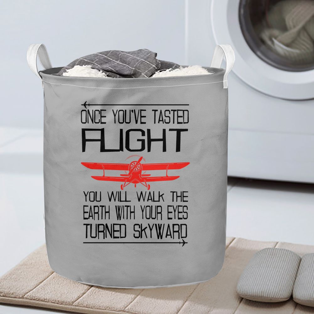 Once You've Tasted Flight Designed Laundry Baskets