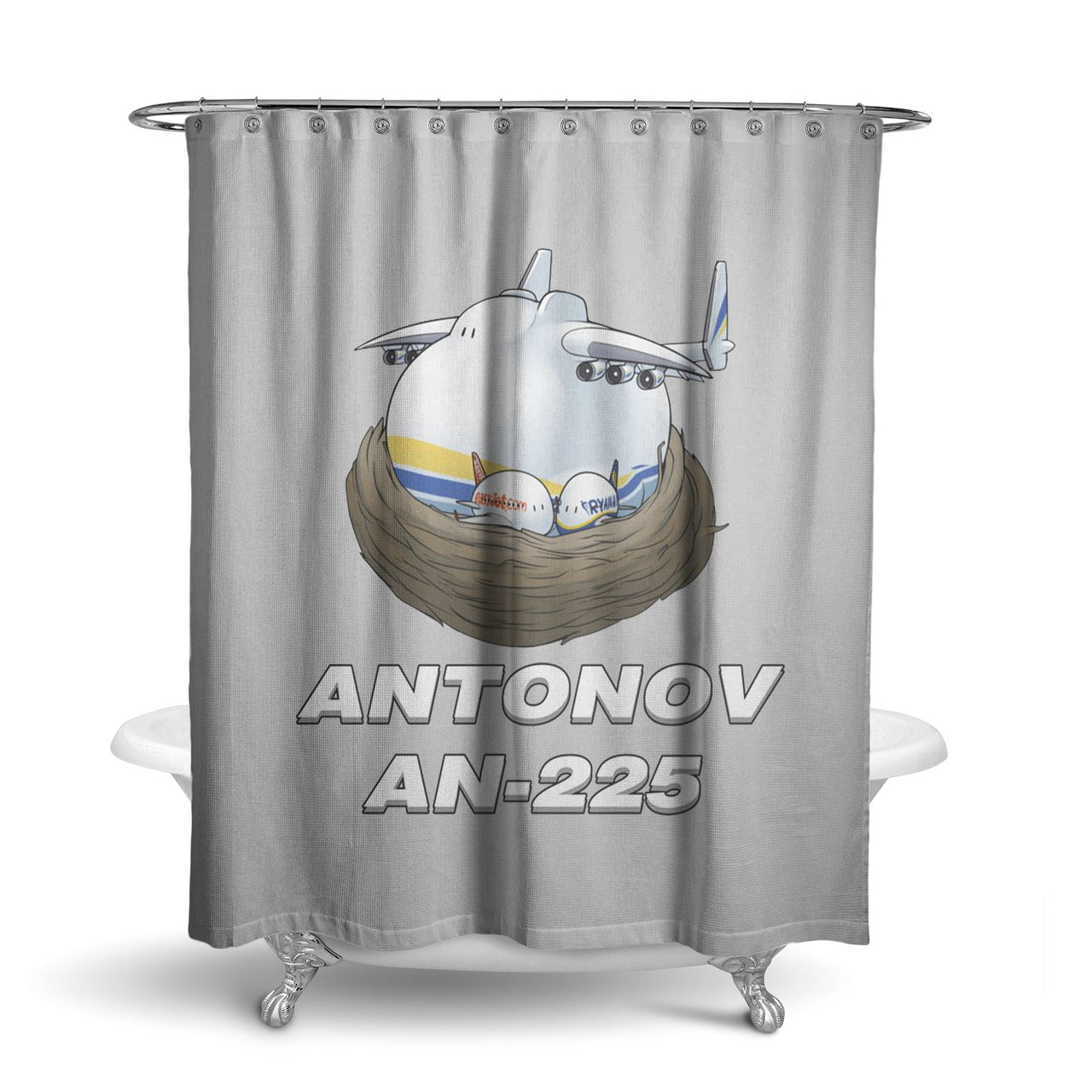 Antonov AN-225 (22) Designed Shower Curtains
