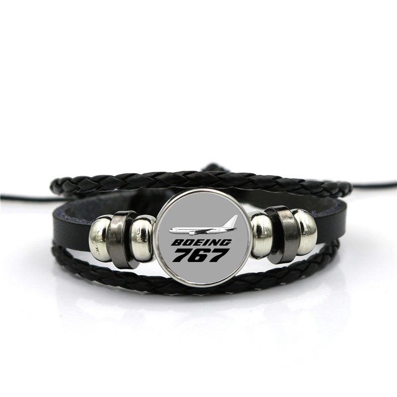 The Boeing 767 Designed Leather Bracelets