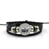 Thumbnail for The Boeing 767 Designed Leather Bracelets