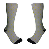 Thumbnail for Pilot & Stripes (3 Lines) Designed Socks