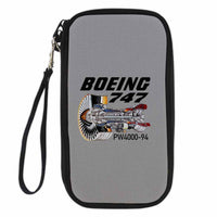 Thumbnail for Boeing 747 & PW4000-94 Engine Designed Travel Cases & Wallets