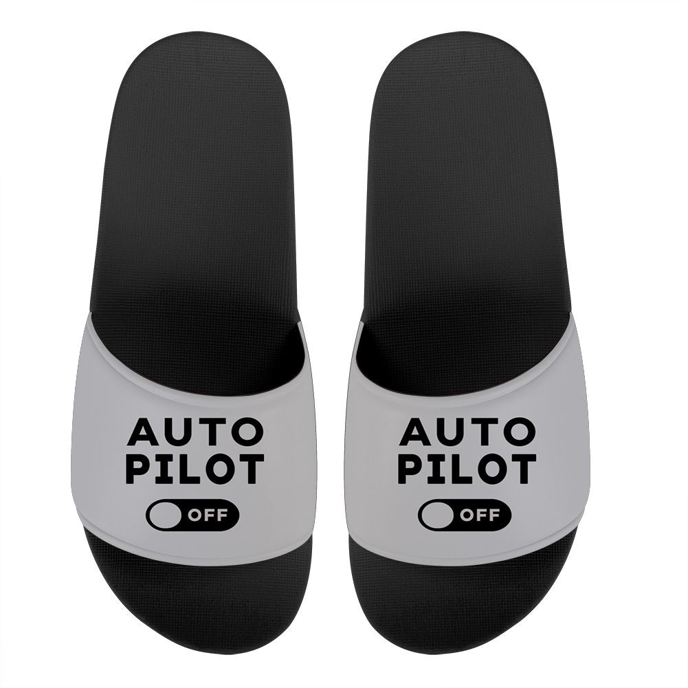 Auto Pilot Off Designed Sport Slippers