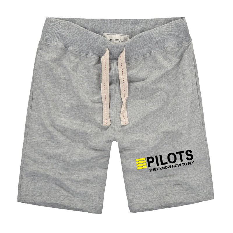 Pilots They Know How To Fly Designed Cotton Shorts