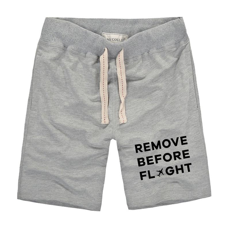 Remove Before Flight Designed Cotton Shorts