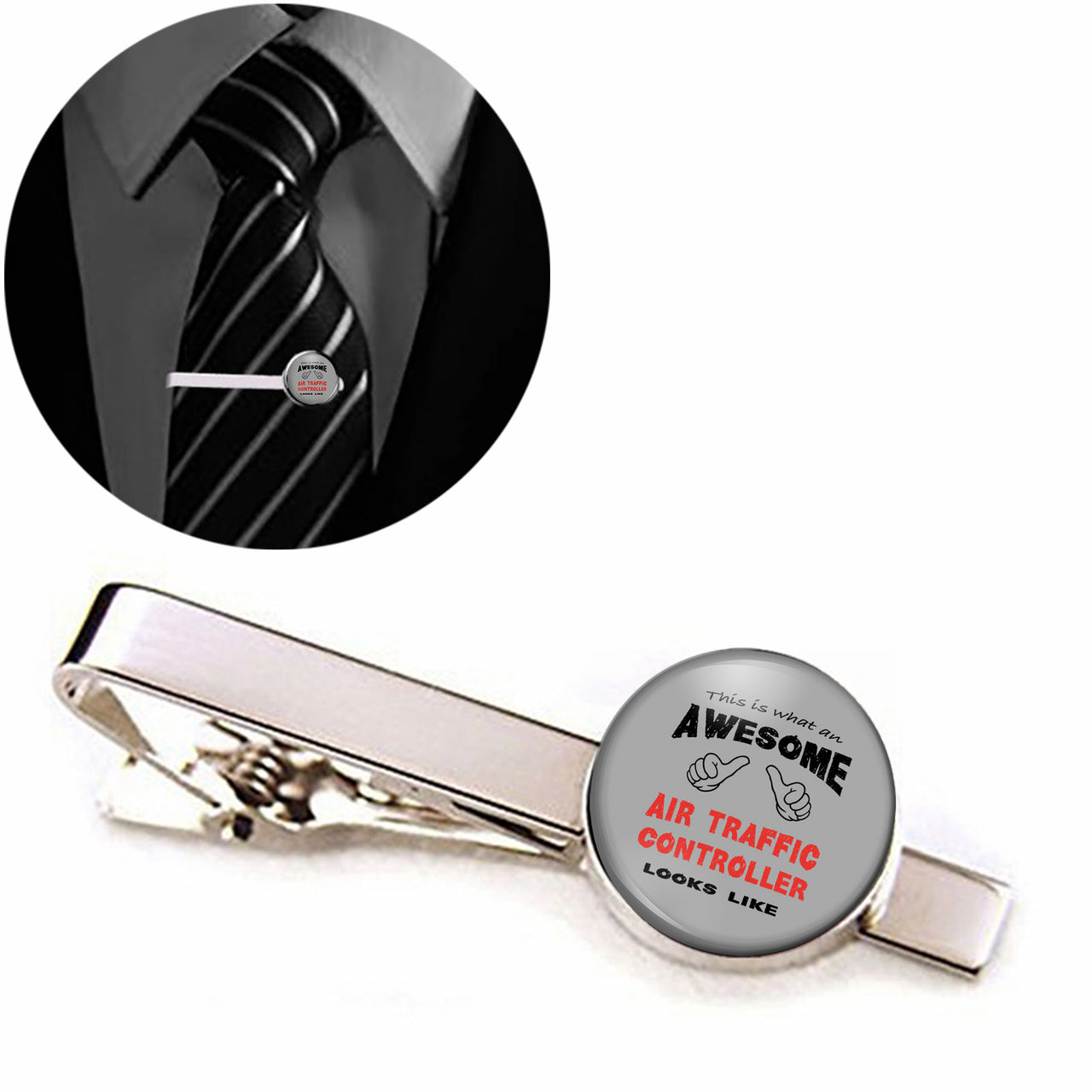 Air Traffic Controller Designed Tie Clips