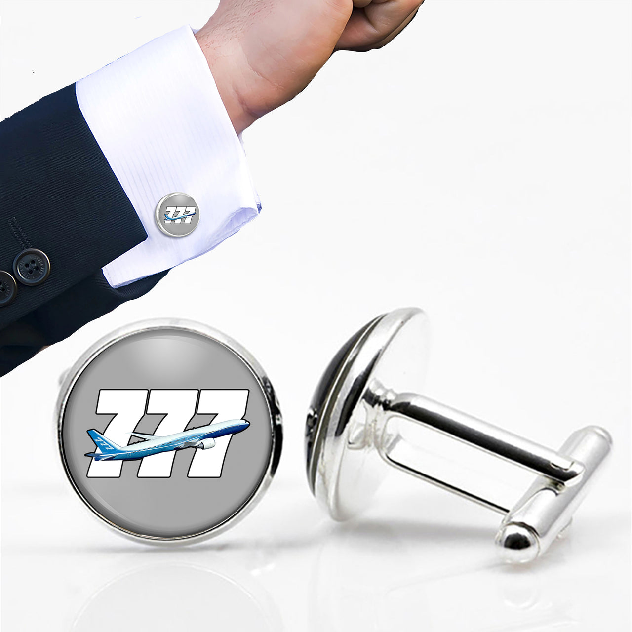 Super Boeing 777 Designed Cuff Links
