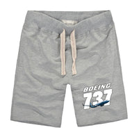 Thumbnail for Super Boeing 737+Text Designed Cotton Shorts