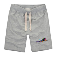 Thumbnail for Multicolor Airplane Designed Cotton Shorts