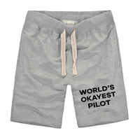 Thumbnail for World's Okayest Pilot Designed Cotton Shorts