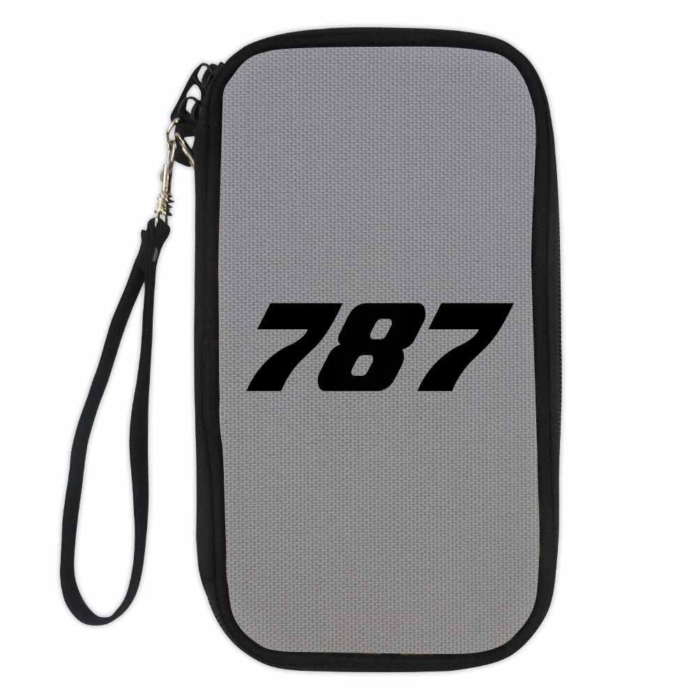 787 Flat Text Designed Travel Cases & Wallets