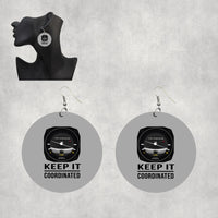 Thumbnail for Keep It Coordinated Designed Wooden Drop Earrings
