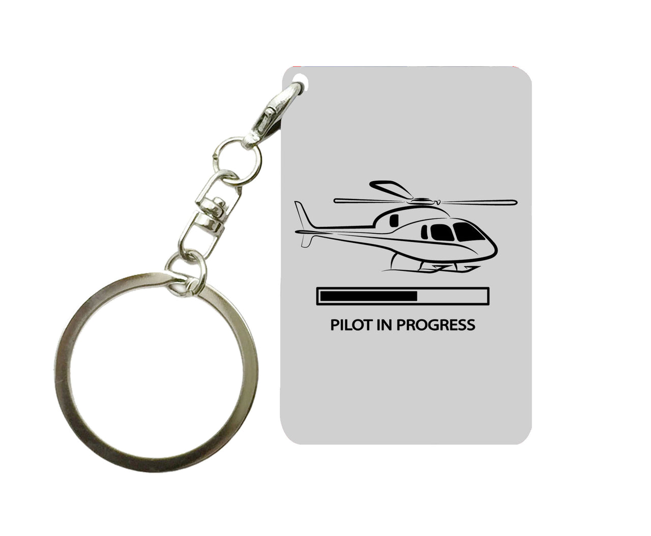 Pilot In Progress (Helicopter) Designed Key Chains