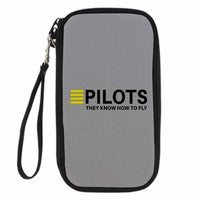 Thumbnail for Pilots They Know How To Fly Designed Travel Cases & Wallets