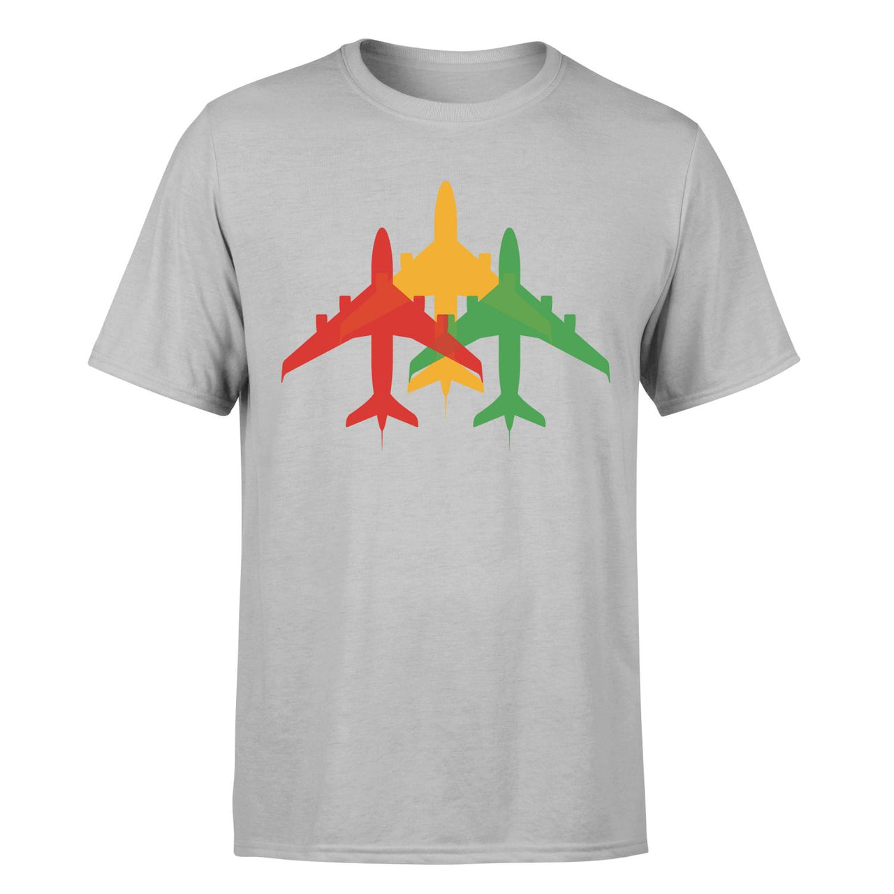 Colourful 3 Airplanes Designed T-Shirts - view 9