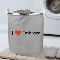 Thumbnail for I Love Embraer Designed Laundry Baskets