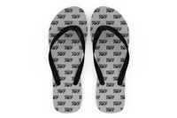 Thumbnail for Boeing 787 & Text Designed Slippers (Flip Flops)