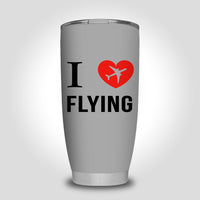 Thumbnail for I Love Flying Designed Tumbler Travel Mugs