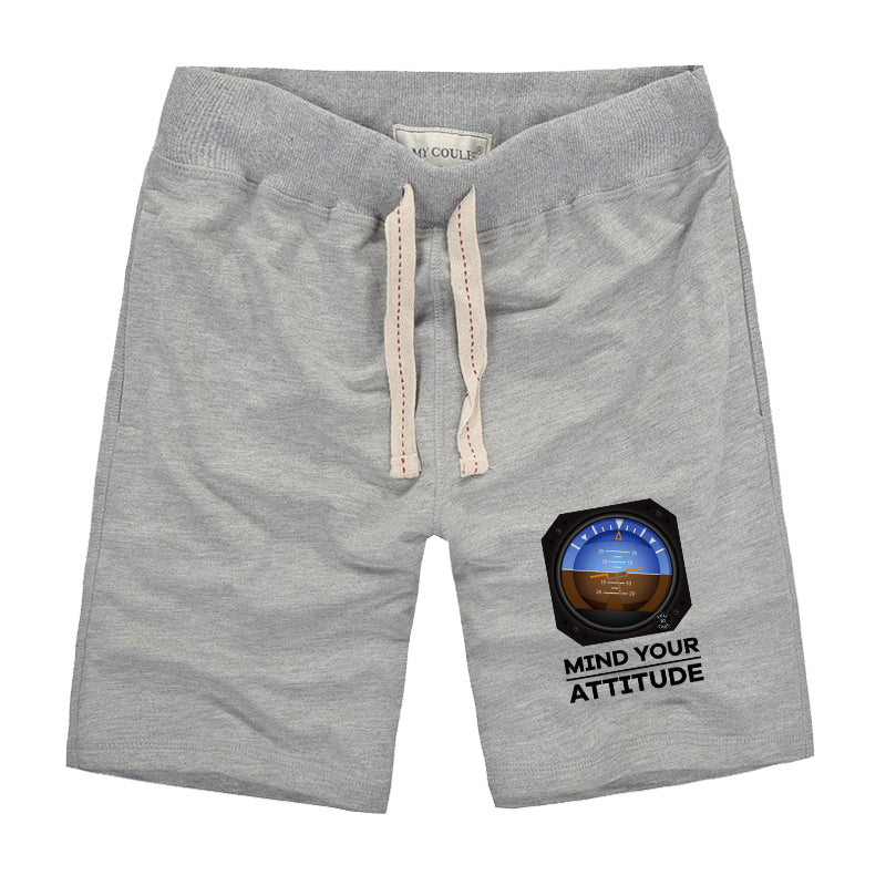 Mind Your Attitude Designed Cotton Shorts