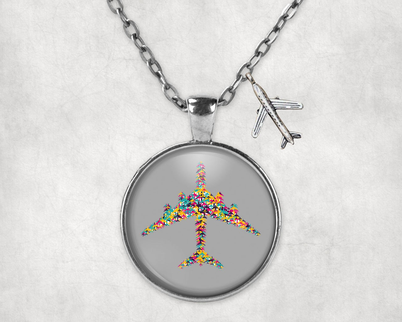 Colourful Airplane Designed Necklaces