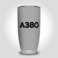 Thumbnail for A380 Flat Text Designed Tumbler Travel Mugs