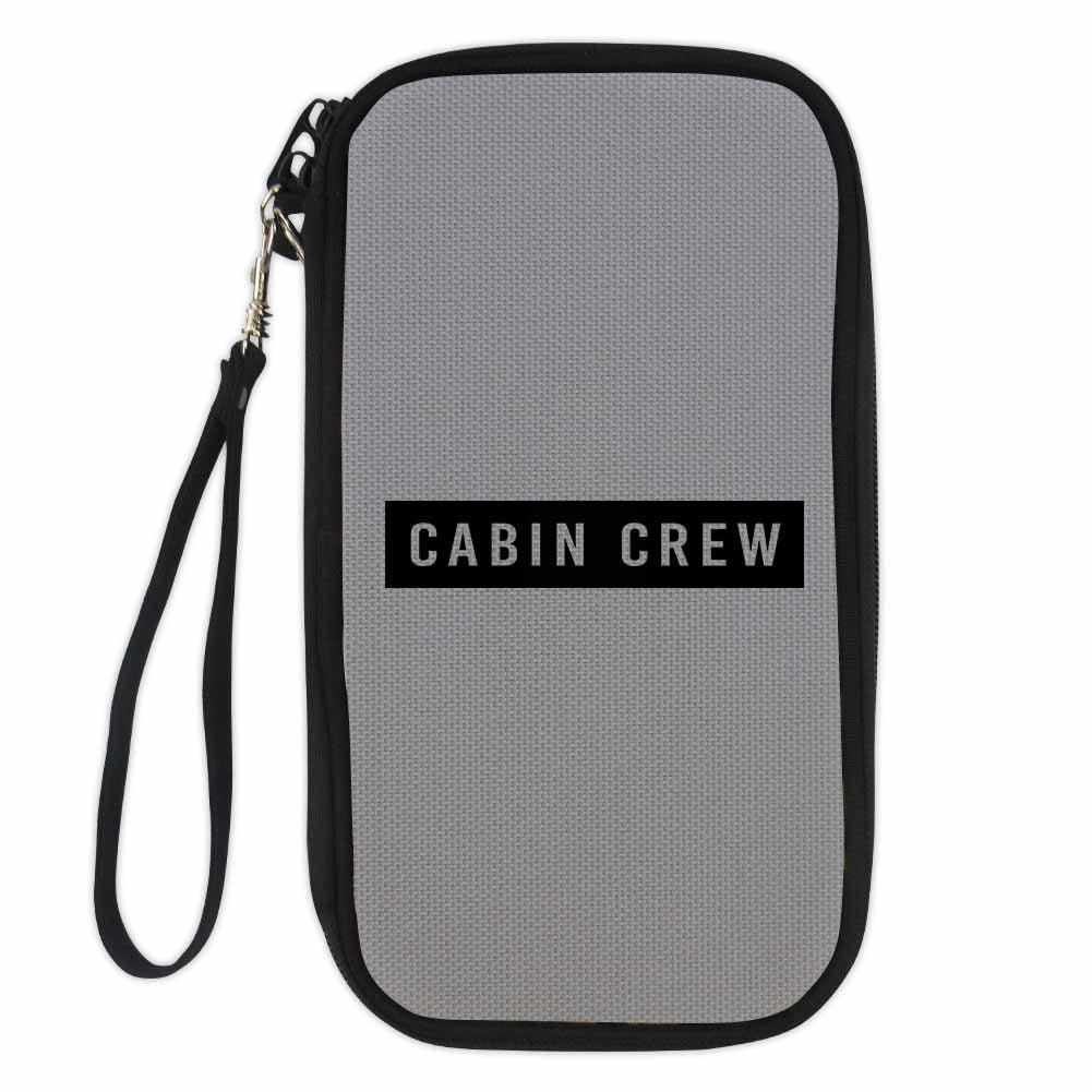 Cabin Crew Text Designed Travel Cases & Wallets