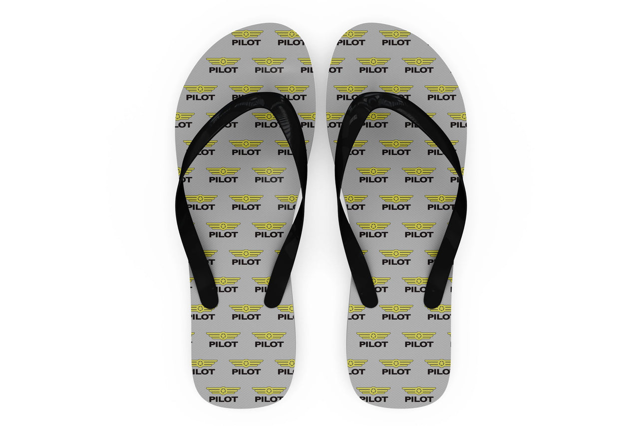 Pilot & Badge Designed Slippers (Flip Flops)