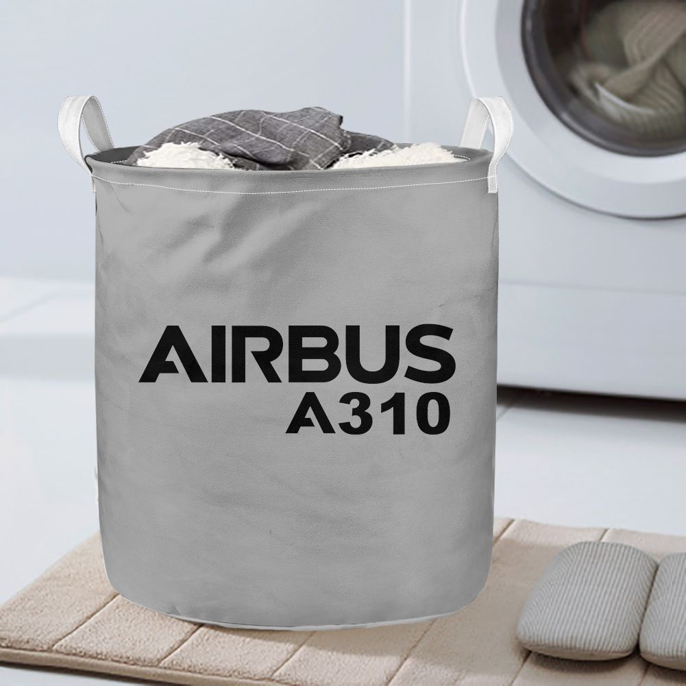 Airbus A310 & Text Designed Laundry Baskets