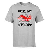 Thumbnail for If You're Cool You're Probably a Pilot Designed T-Shirts