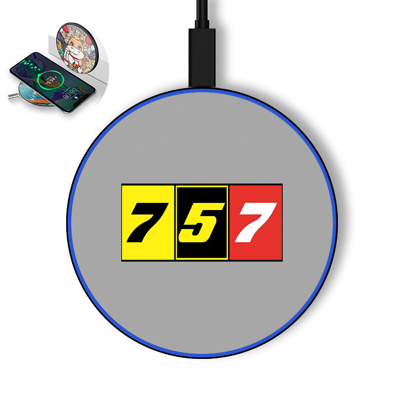 Flat Colourful 757 Designed Wireless Chargers