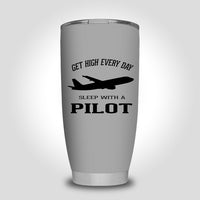 Thumbnail for Get High Every Day Sleep With A Pilot Designed Tumbler Travel Mugs