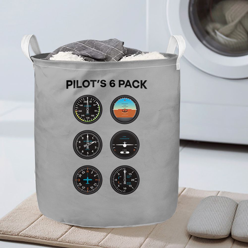 Pilot's 6 Pack Designed Laundry Baskets