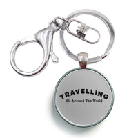 Thumbnail for Travelling All Around The World Designed Circle Key Chains