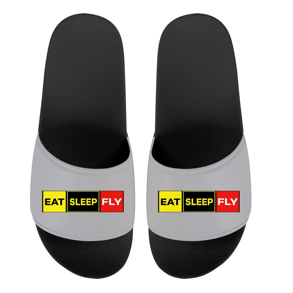 Eat Sleep Fly (Colourful) Designed Sport Slippers