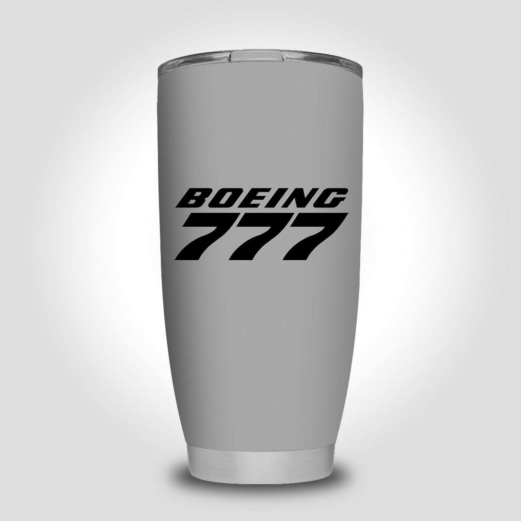 Boeing 777 & Text Designed Tumbler Travel Mugs