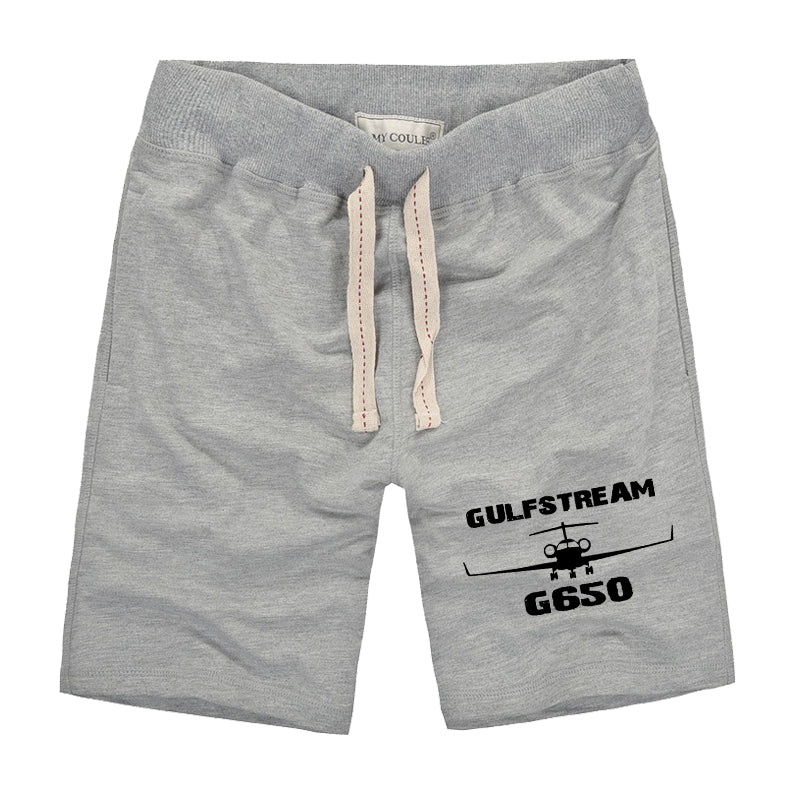 Gulfstream G650 & Plane Designed Cotton Shorts