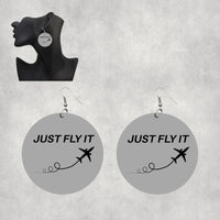 Thumbnail for Just Fly It Designed Wooden Drop Earrings