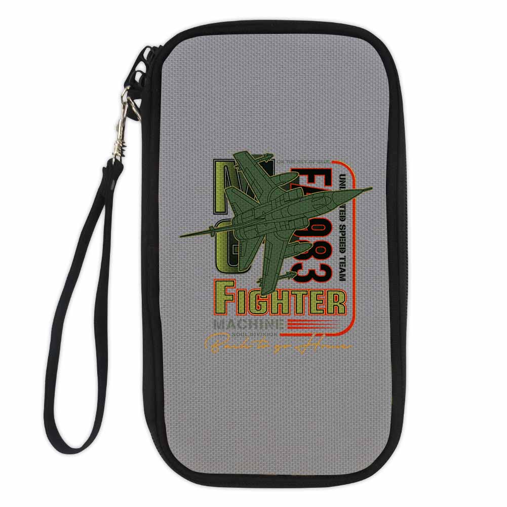 Fighter Machine Designed Travel Cases & Wallets