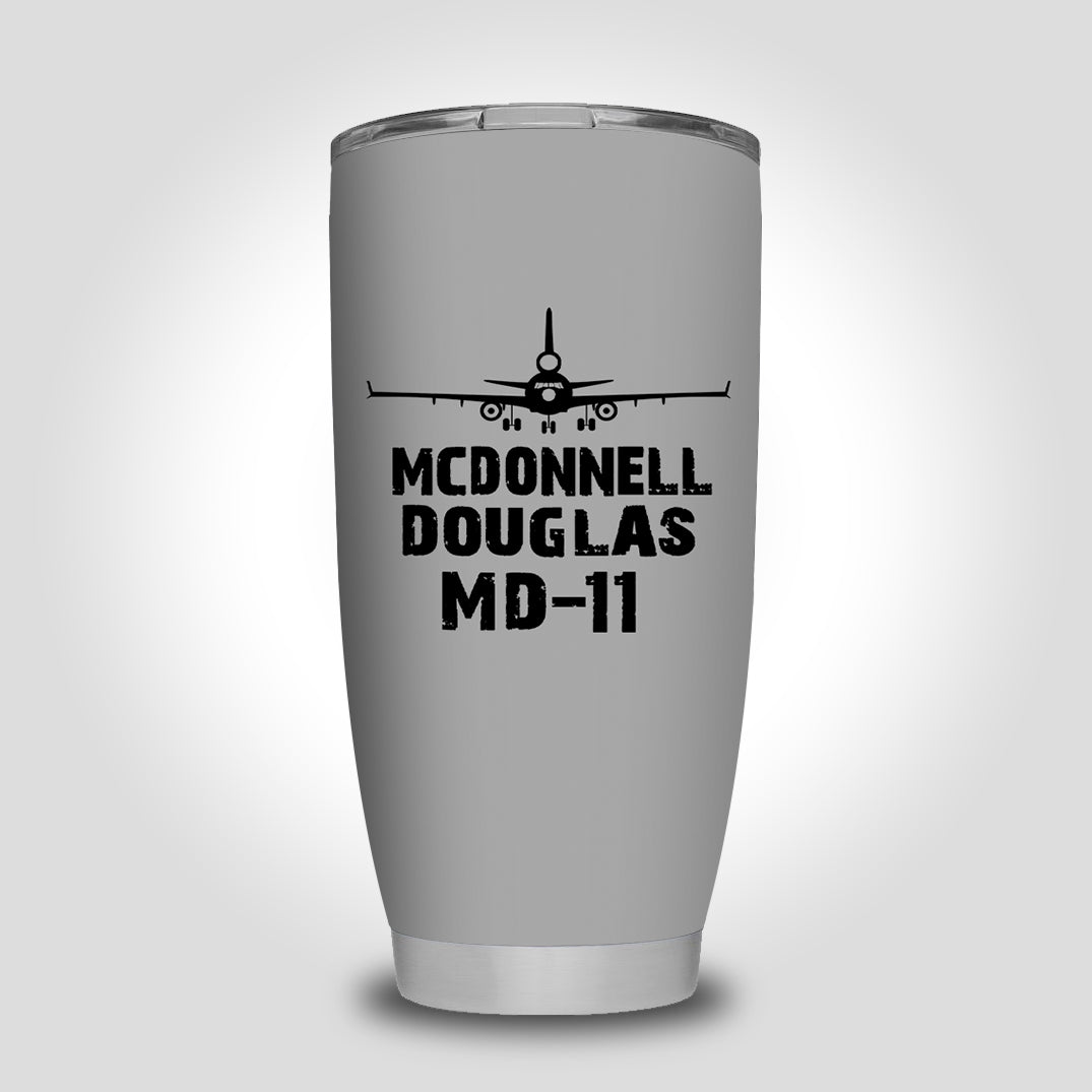 McDonnell Douglas MD-11 & Plane Designed Tumbler Travel Mugs