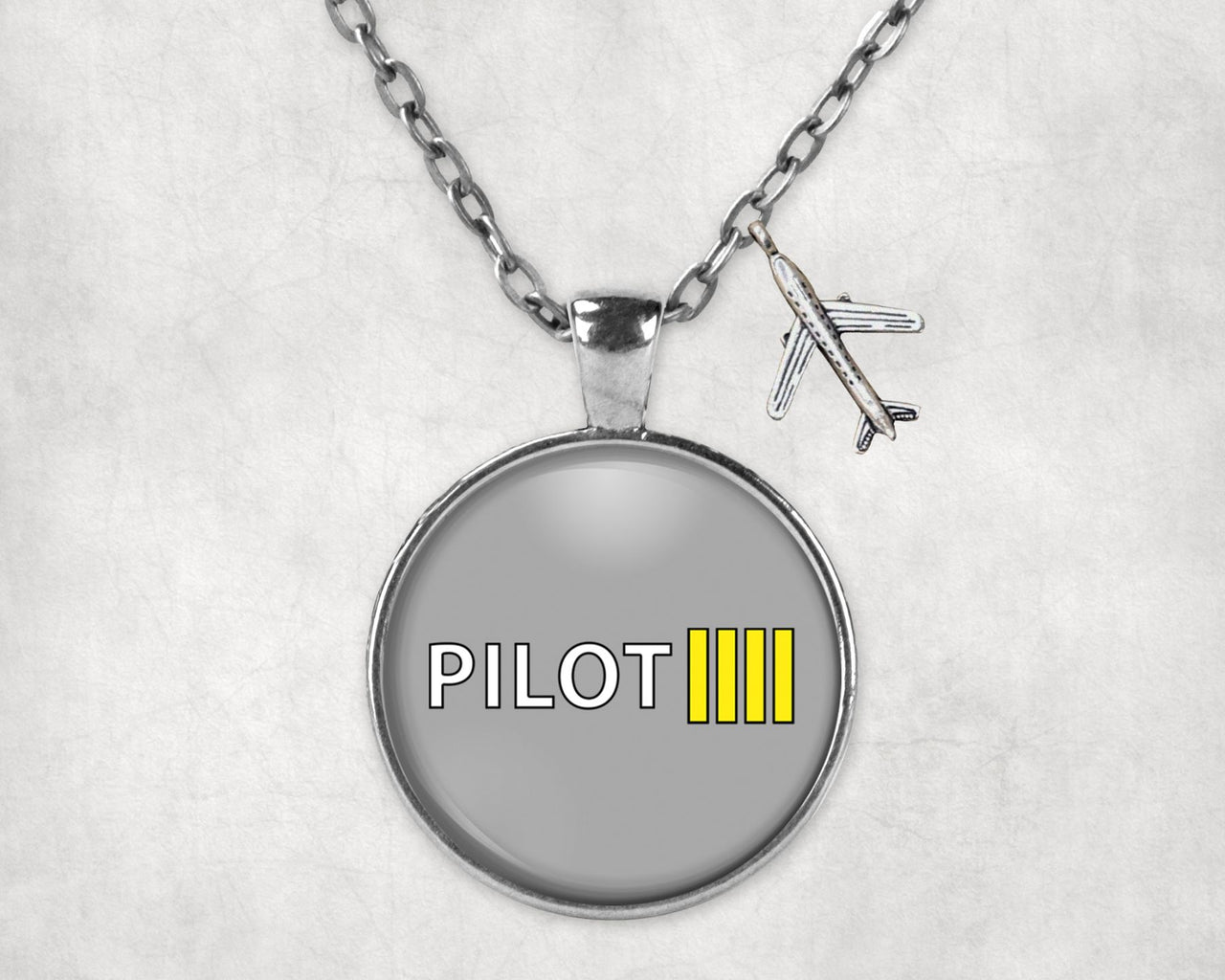 Pilot & Stripes (4 Lines) Designed Necklaces