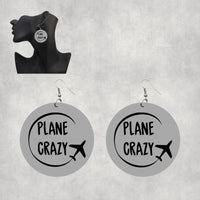 Thumbnail for Plane Crazy Designed Wooden Drop Earrings