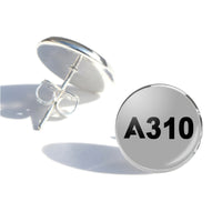 Thumbnail for A310 Flat Text Designed Stud Earrings