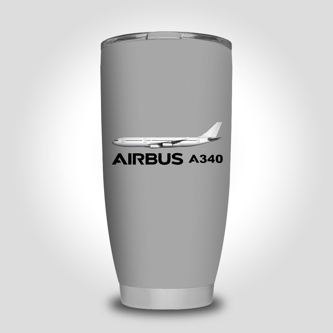 The Airbus A340 Designed Tumbler Travel Mugs