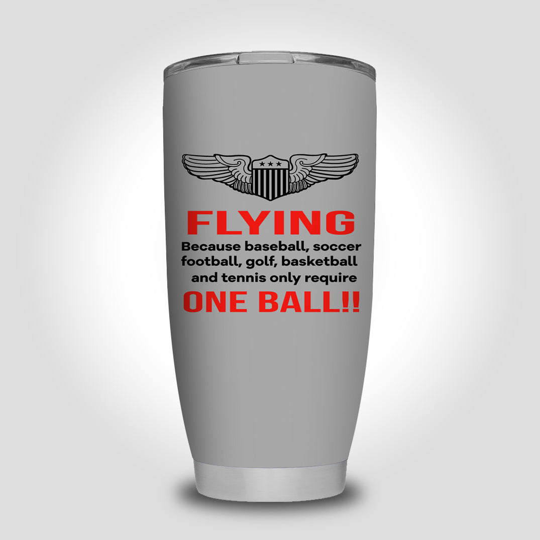 Flying One Ball Designed Tumbler Travel Mugs
